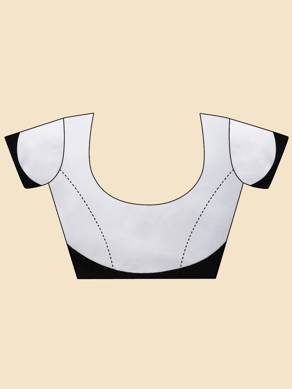 BLACK & WHITE MONOCHROME CONTEMPORARY LIVA SAREE