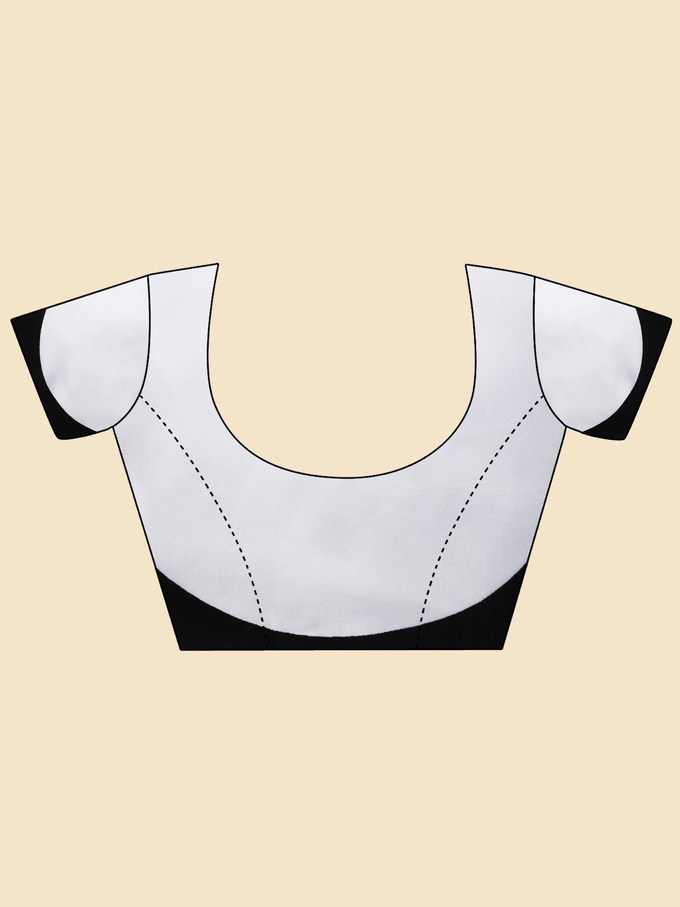 BLACK & WHITE MONOCHROME CONTEMPORARY LIVA SAREE