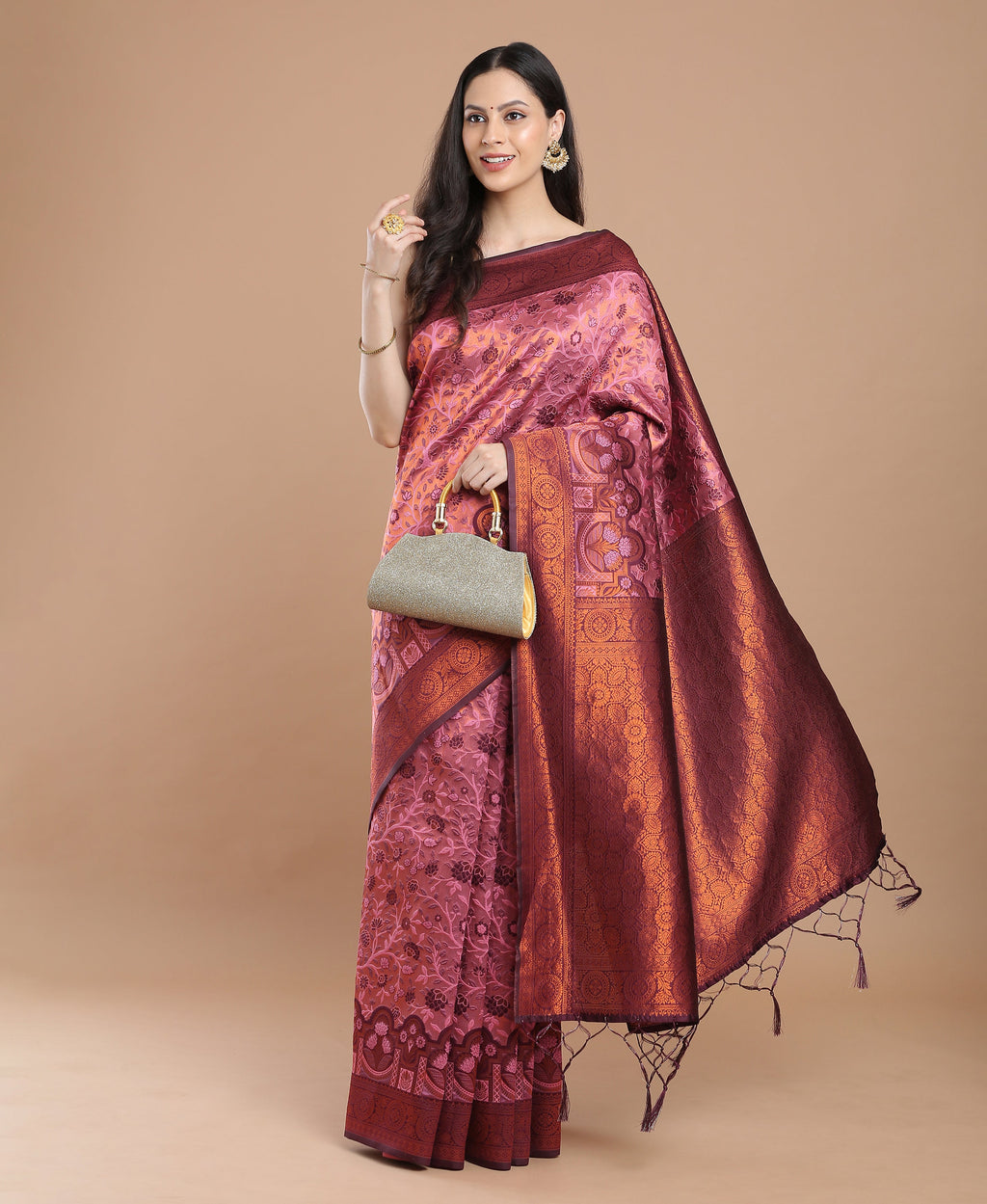 MERRY GOLD SILK SAREE