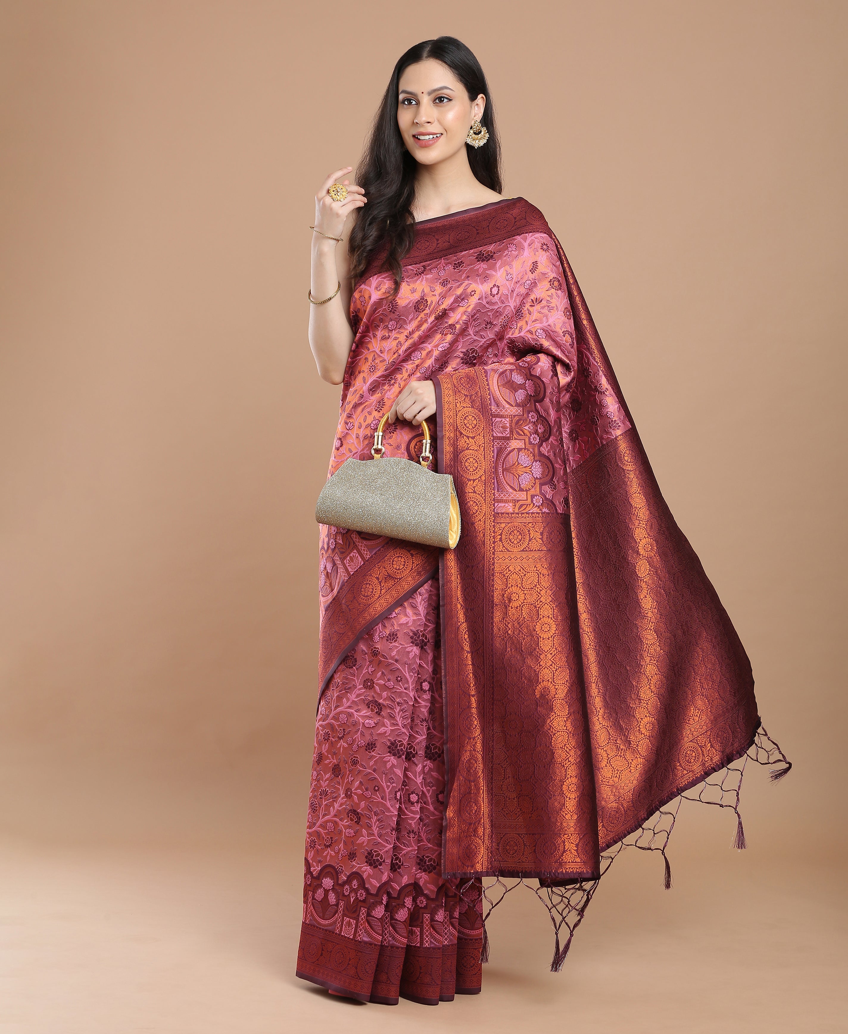 MERRY GOLD SILK SAREE