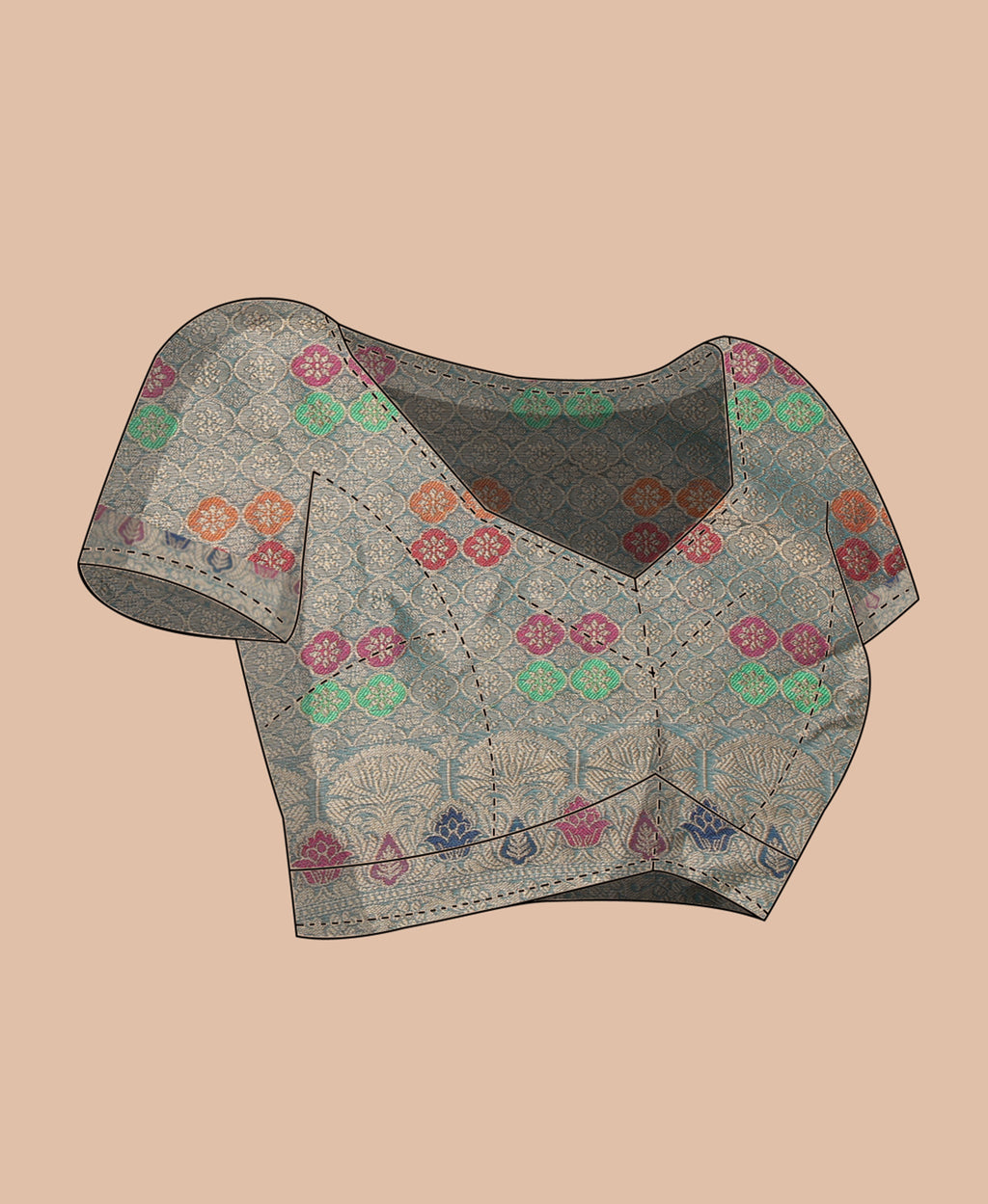 MORPICH SILK VICTORIA SAREE