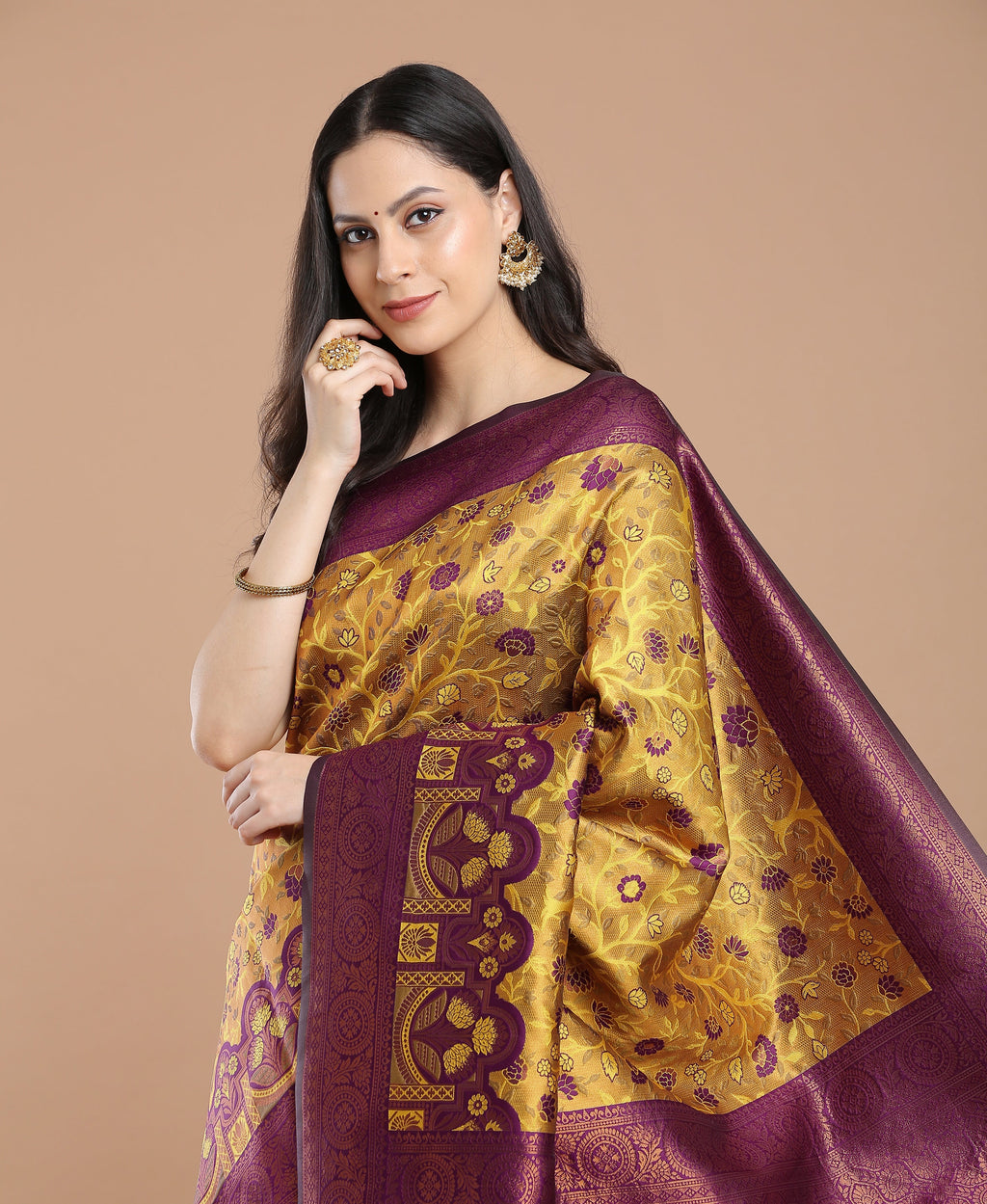 MERRY GOLD SILK SAREE