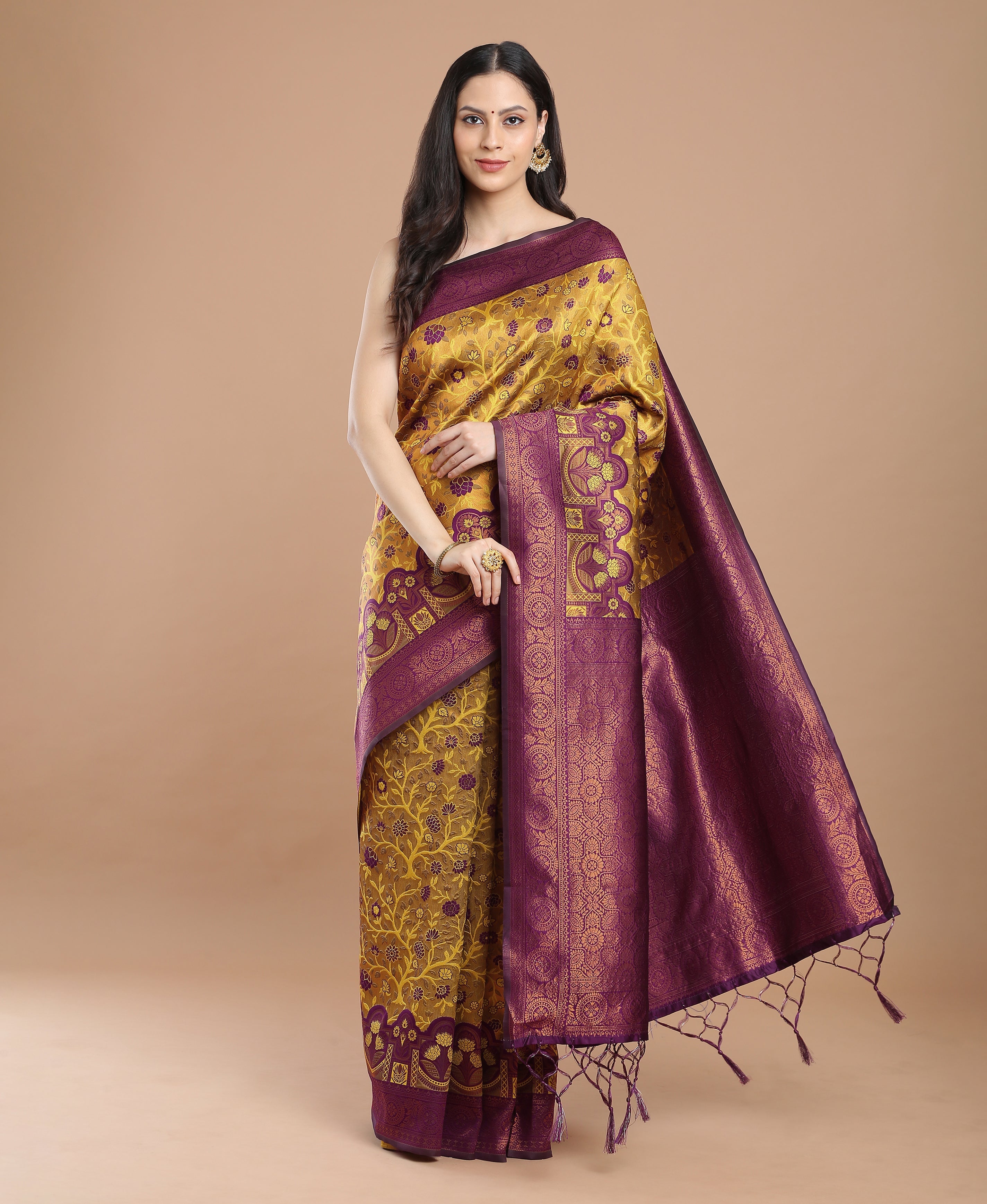 MERRY GOLD SILK SAREE