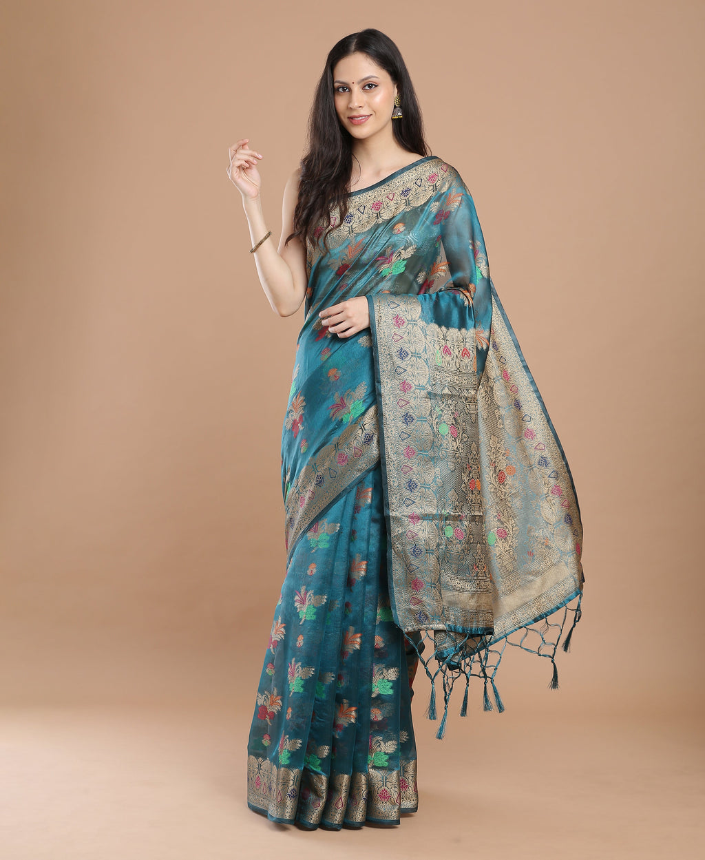MORPICH SILK VICTORIA SAREE