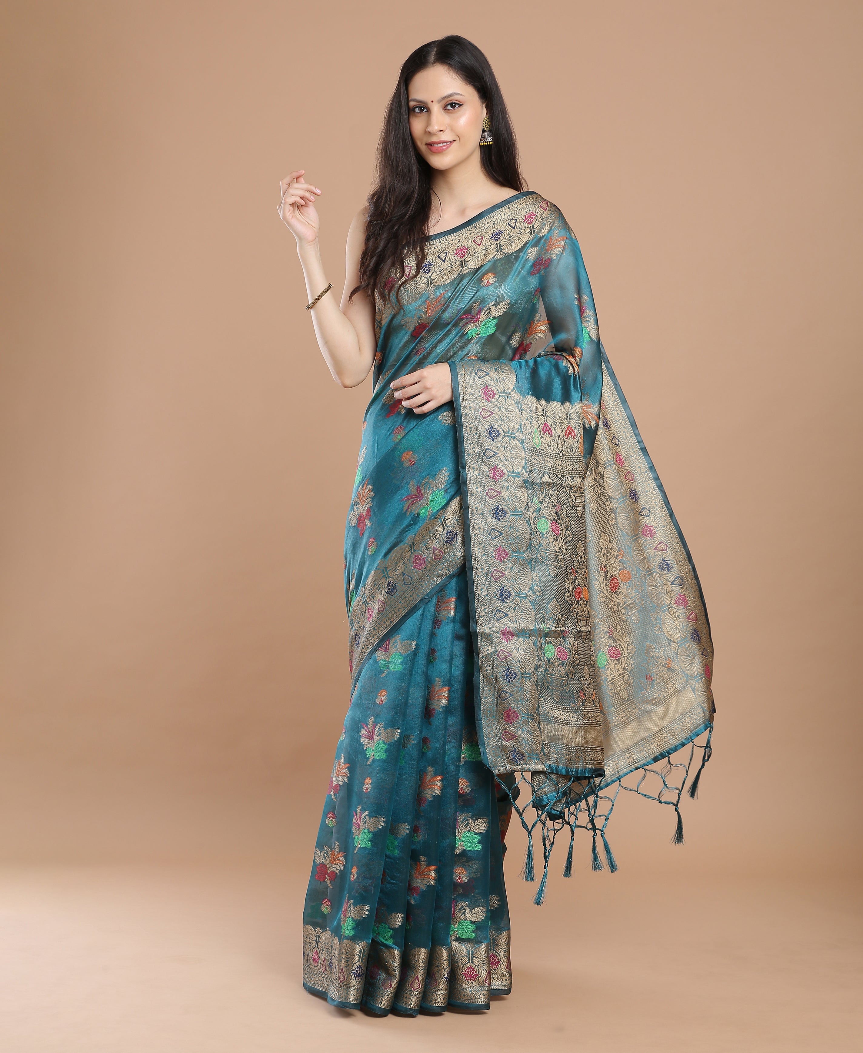 MORPICH SILK VICTORIA SAREE