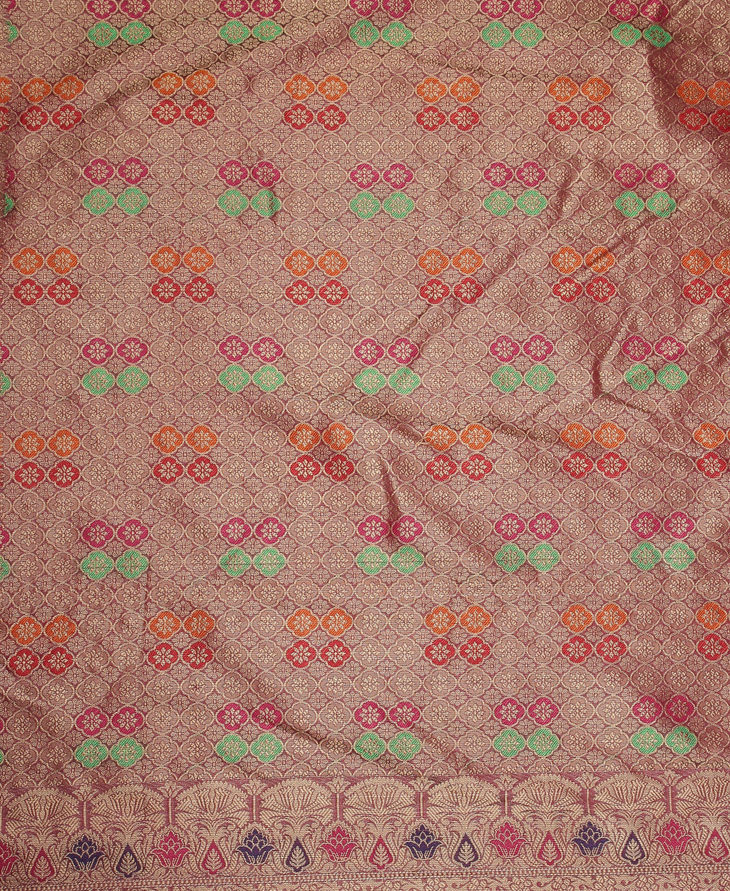 WINE SILK VICTORIA SAREE