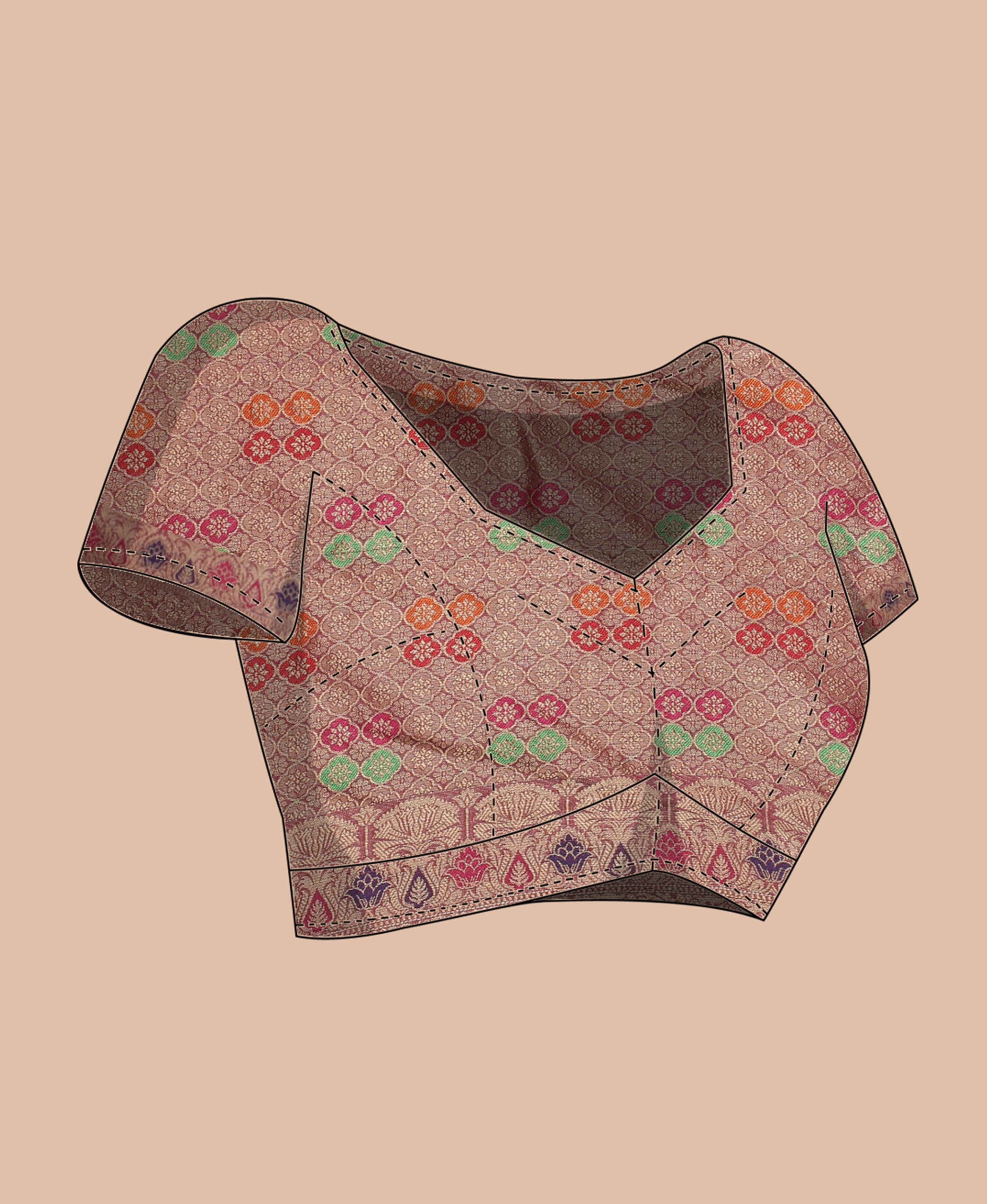 WINE SILK VICTORIA SAREE