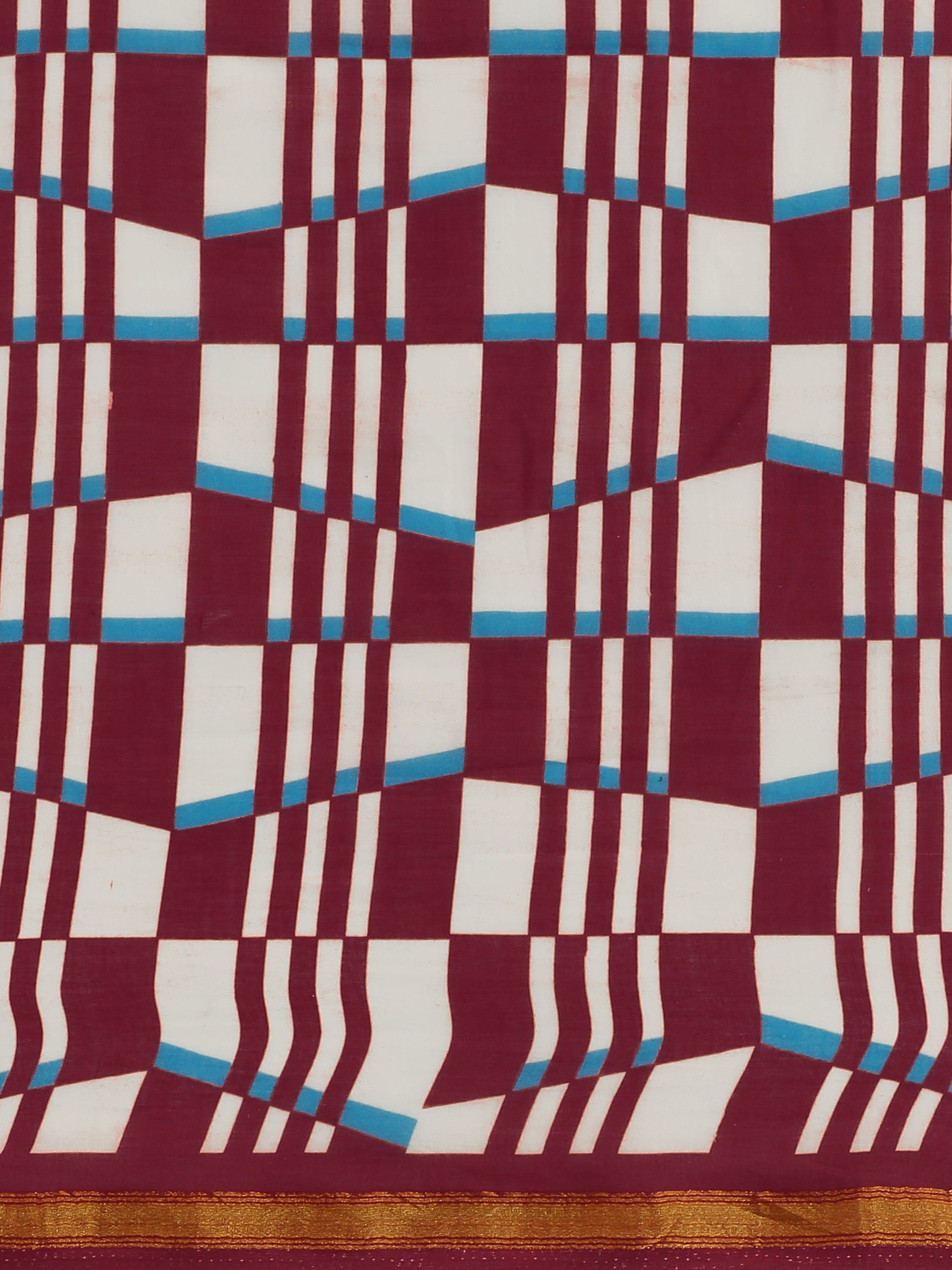 BURNT ORANGE VISCOSE MUL LIVA DIGITAL PRINTED SAREE