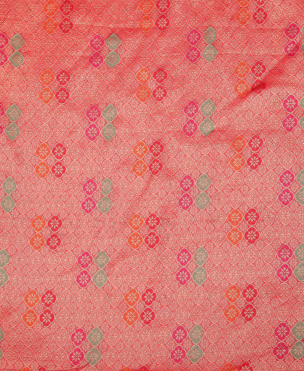 RED SILK VICTORIA SAREE