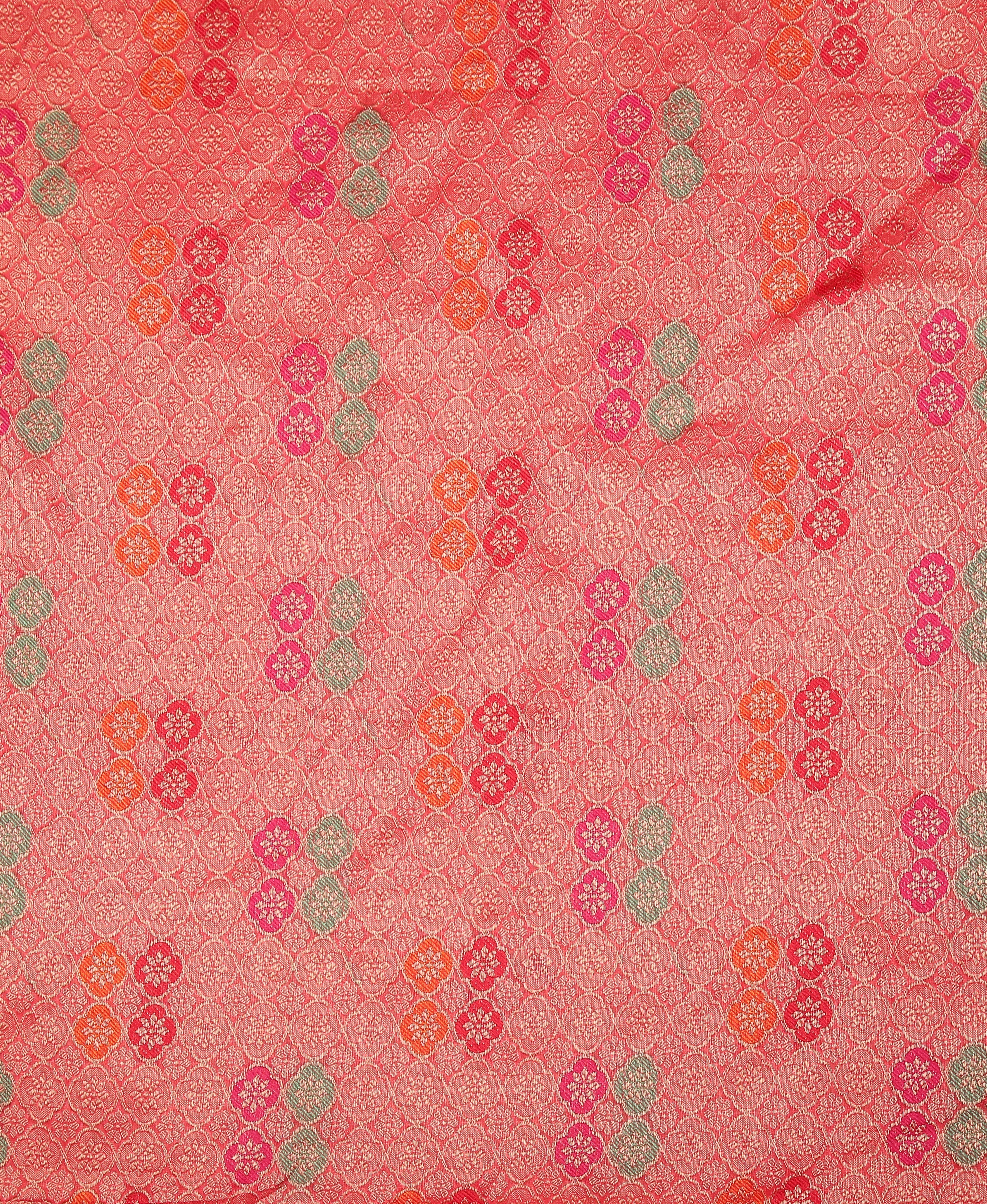 RED SILK VICTORIA SAREE