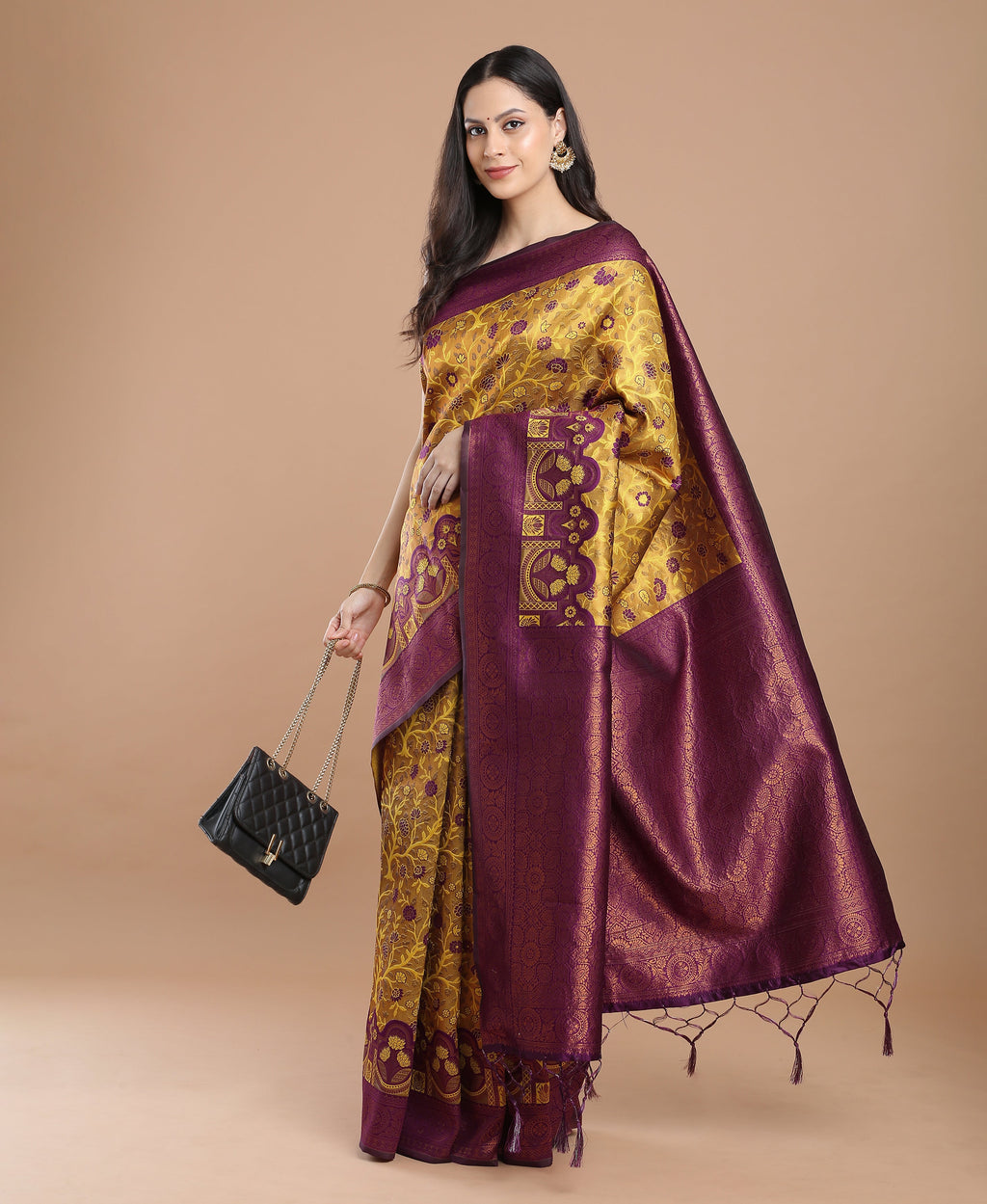 MERRY GOLD SILK SAREE
